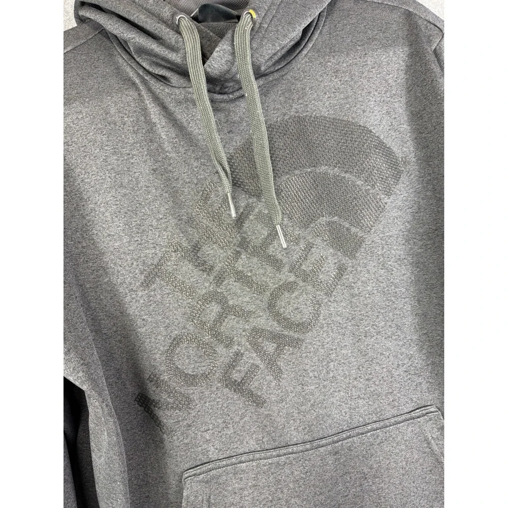 The‎ North Face Sweatshirt Mens M Gray Hoodie Logo Pocket Drawstring Pullover